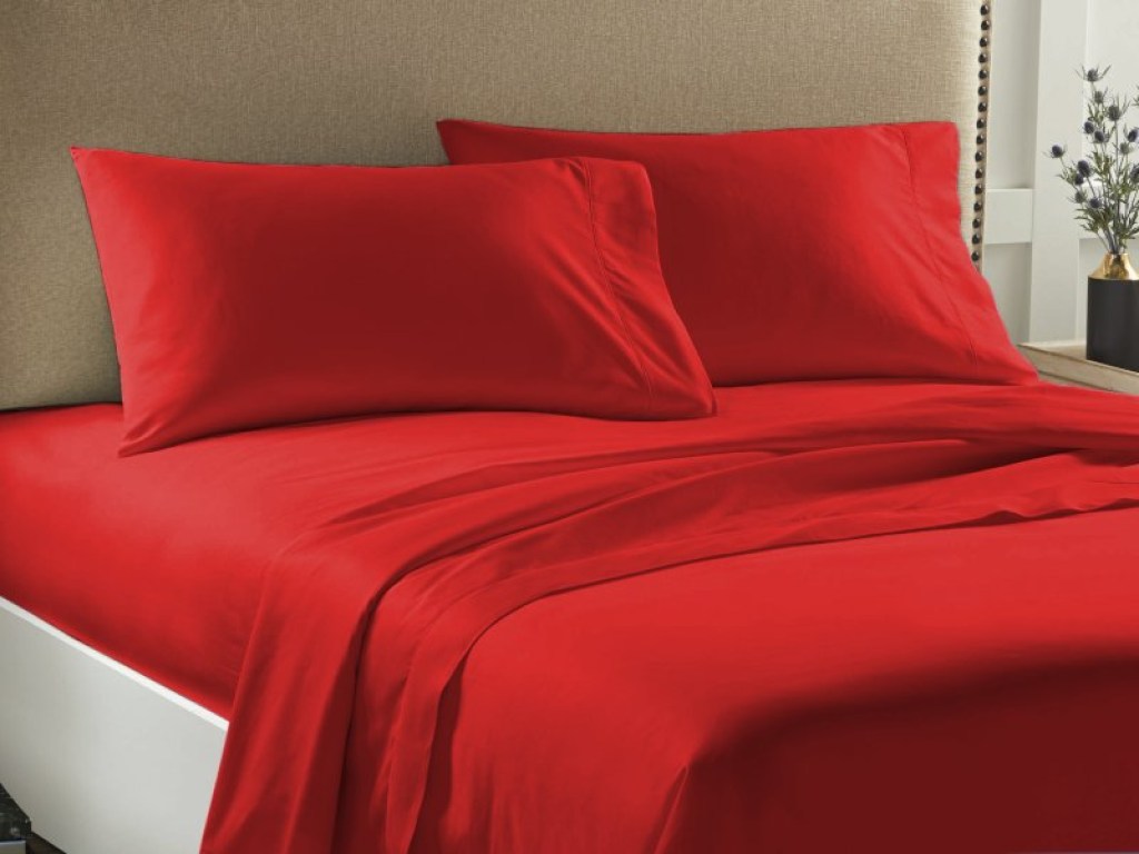 Σετ Σεντόνια Μονά Κόκκινα Economy Γαρύφαλλο | Γαρύφαλλο - Λευκά Είδη